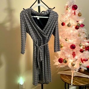 Liz Claiborne Black and White Dress